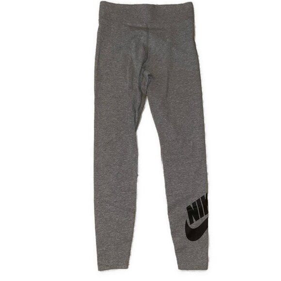Nike Pants - Nike Big Logo Grey Tights Leggings Womens Size Small